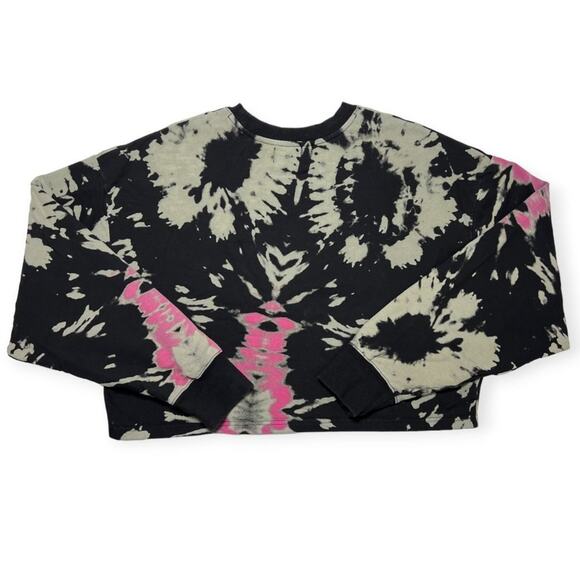 Noli Long Sleeve Tie Dye Crop Top SIZE M Multicolor Activewear Sweatshirt - Picture 11 of 11